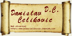 Danislav Čeliković vizit kartica